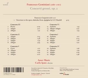 Produktbild: Geminiani - Concerti Grossi,Op. 2