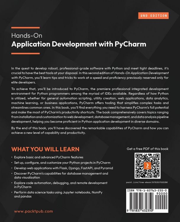 Produktbild: Hands-On Application Development with PyCharm - Second Edition
