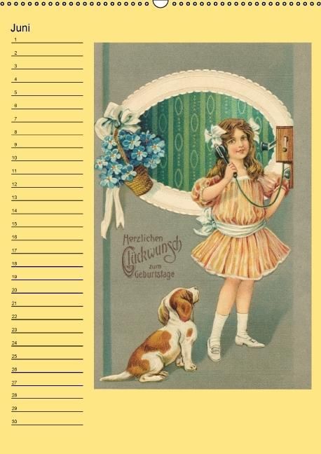 Produktbild: Gl&uuml;ckw&uuml;nsche von anno dazumal (Wandkalender immerw&auml;hrend DIN A2 hoch)