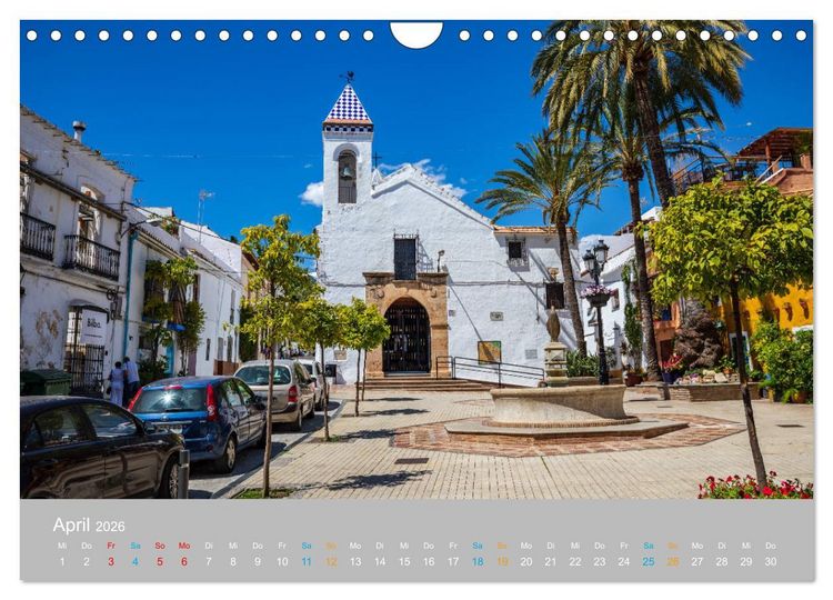 Produktbild: Marbella - andalusische Mittelmeerk&uuml;ste (Wandkalender 2026 DIN A4 quer), CALVENDO Monatskalender