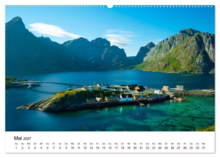 Produktbild: Atemberaubende Natur der Lofoten (Wandkalender 2027 DIN A2 quer), CALVENDO Monatskalender