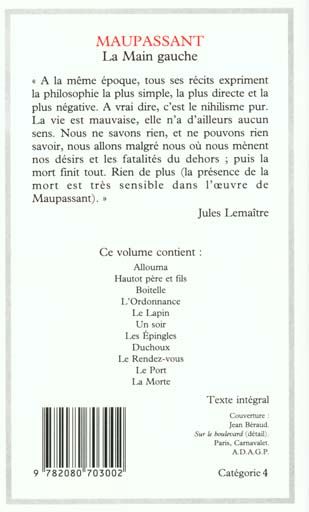 Produktbild: La main gauche