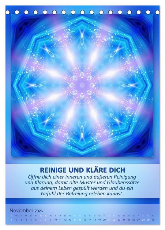 Produktbild: Light Energy Mandalas - Kalender - Vol. 2 (Tischkalender 2026 DIN A5 hoch), CALVENDO Monatskalender