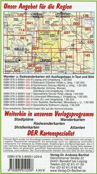 Produktbild: Radwander- und Wanderkarte Nordraum Leipzig