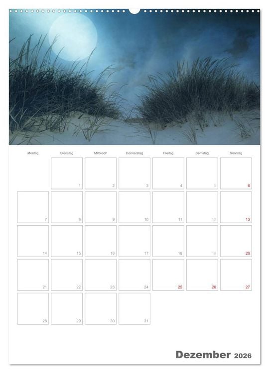 Produktbild: D&auml;nemarks Westk&uuml;ste (Wandkalender 2026 DIN A2 hoch), CALVENDO Monatskalender