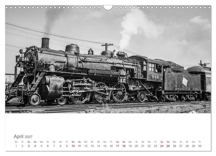 Produktbild: US-Dampflokomotiven (Wandkalender 2027 DIN A3 quer), CALVENDO Monatskalender
