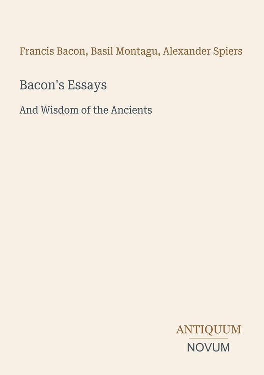 Produktbild: Bacon's Essays
