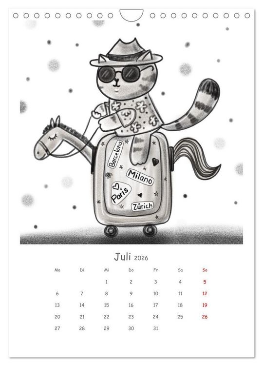 Produktbild: LEOPOLD DER DRITTE - Ein unglaublich liebenswerter Kater (Wandkalender 2026 DIN A4 hoch), CALVENDO Monatskalender