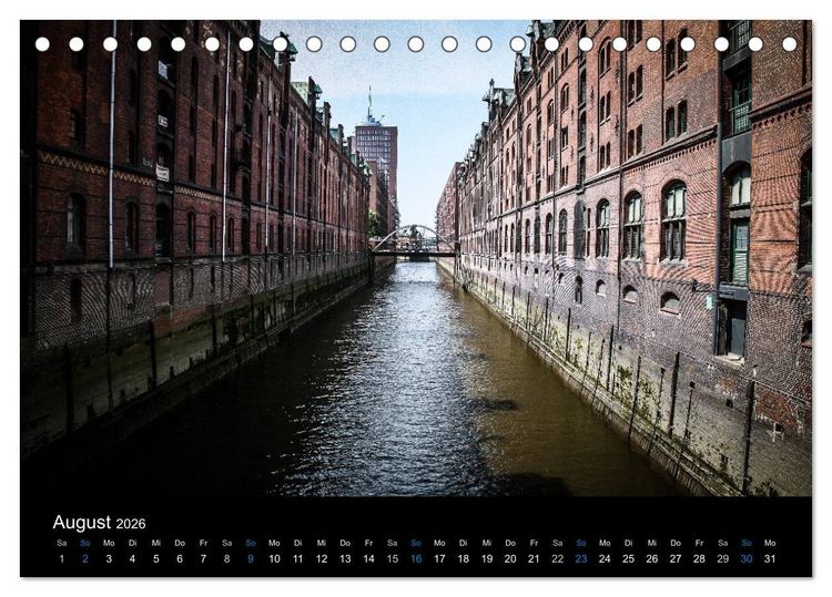 Produktbild: Hamburg (Tischkalender 2026 DIN A5 quer), CALVENDO Monatskalender