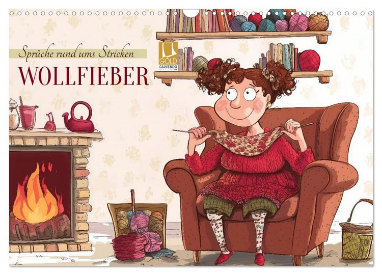 Produktbild: Wollfieber (Wandkalender 2027 DIN A3 quer), CALVENDO Monatskalender