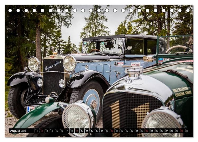 Produktbild: Die sch&ouml;nsten Oldtimer 2026 (Tischkalender 2026 DIN A5 quer), CALVENDO Monatskalender