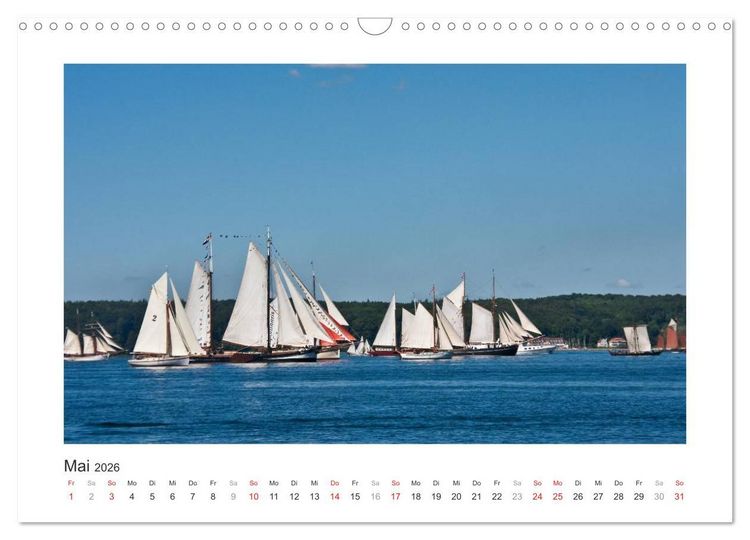 Produktbild: Historische Segelschiffe auf der Ostsee (Wandkalender 2026 DIN A3 quer), CALVENDO Monatskalender