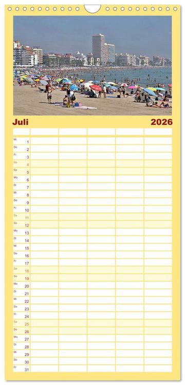 Produktbild: Familienplaner 2026 - Castellon die etwas andere Provinz mit 5 Spalten (Wandkalender, 21 x 45 cm) CALVENDO