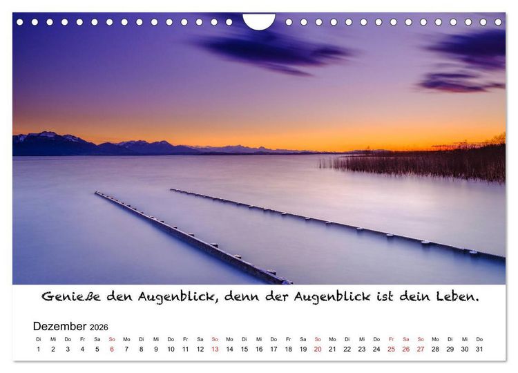 Produktbild: Meditation Wasser (Wandkalender 2026 DIN A4 quer), CALVENDO Monatskalender