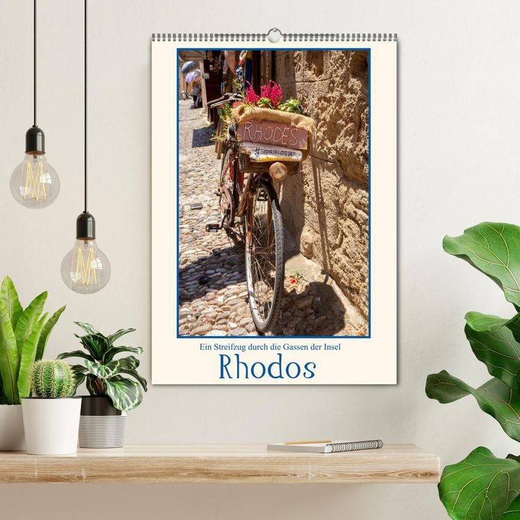 Produktbild: Ein Streifzug durch die Gassen der Insel Rhodos (Wandkalender 2026 DIN A2 hoch), CALVENDO Monatskalender