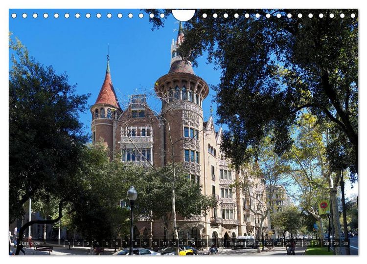 Produktbild: Barcelona - Von Gotik bis Modernisme (Wandkalender 2026 DIN A4 quer), CALVENDO Monatskalender
