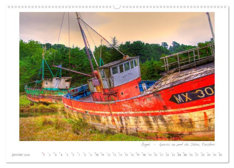 Produktbild: Rêves de Bretagne - Breizh (Calendrier mural 2026 DIN A2 vertical), CALVENDO calendrier mensuel