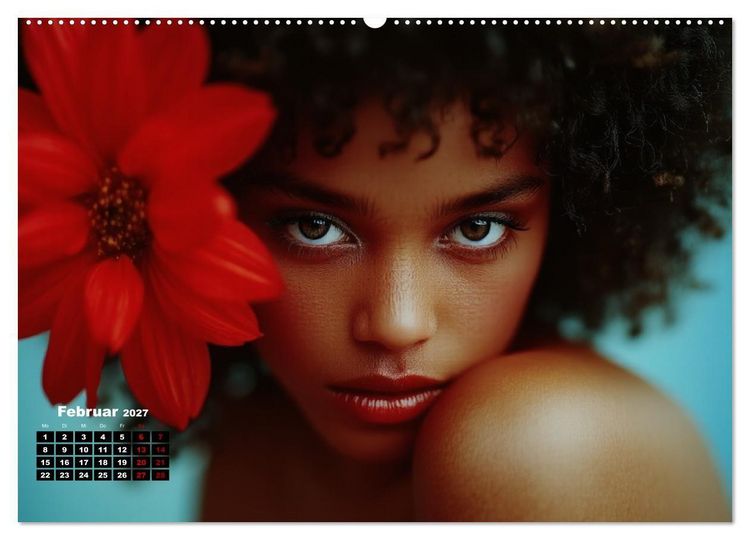 Produktbild: Florale Anmut (hochwertiger Premium Wandkalender 2027 DIN A2 quer), Kunstdruck in Hochglanz