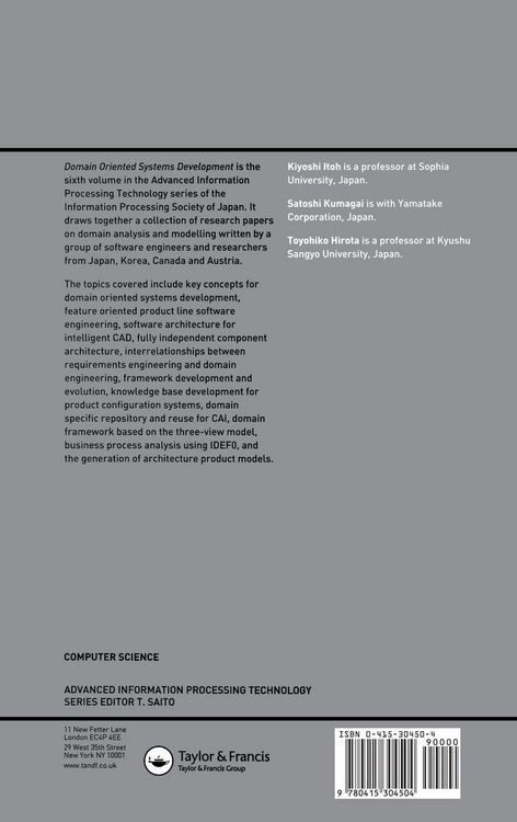 Produktbild: Domain Oriented Systems Development