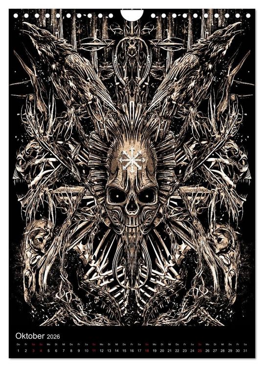 Produktbild: BLOODBOY/DARK ILLUSTRATION (Wandkalender 2026 DIN A4 hoch), CALVENDO Monatskalender
