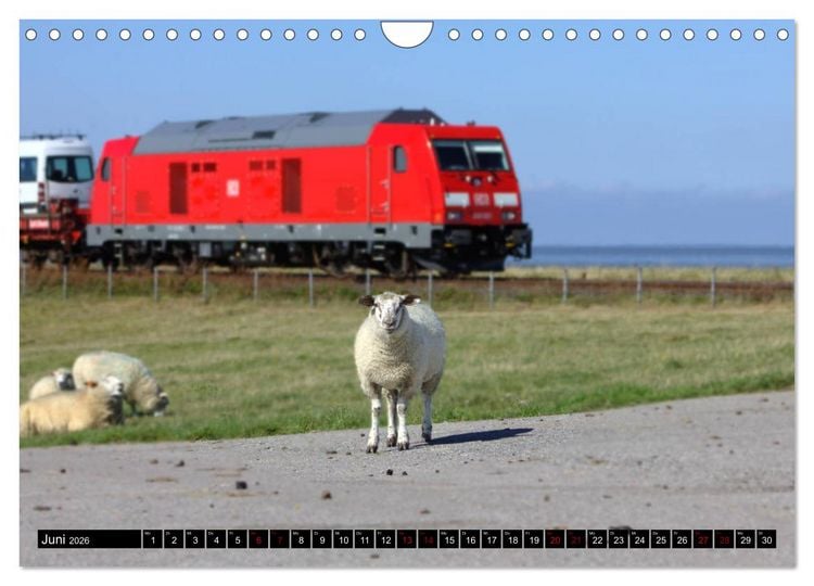 Produktbild: Die Marschbahn (Wandkalender 2026 DIN A4 quer), CALVENDO Monatskalender