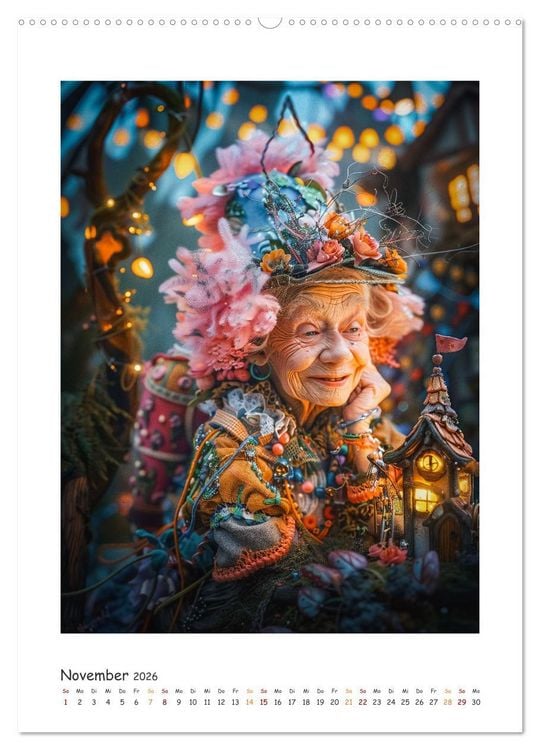 Produktbild: Feenlichterwald - Wo kleine Elfen ihre Fl&uuml;gel ausruhen (hochwertiger Premium Wandkalender 2026 DIN A2 hoch), Kunstdruck in Hochglanz