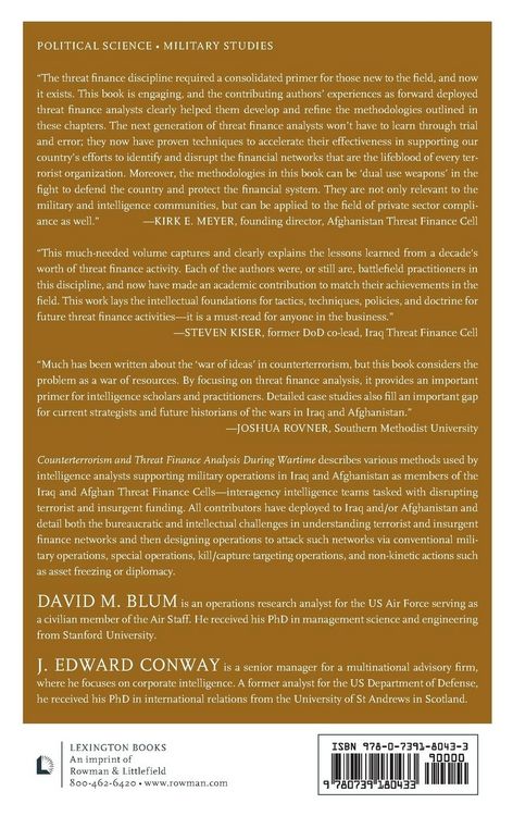 Produktbild: Counterterrorism and Threat Finance Analysis during Wartime
