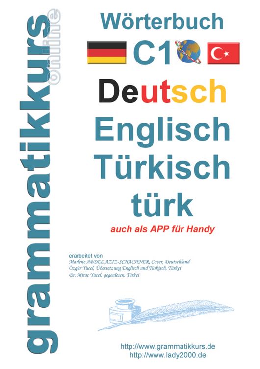Produktbild: W&ouml;rterbuch C1 Deutsch-Englisch-T&uuml;rkisch