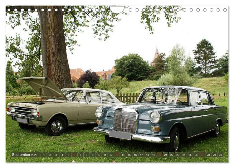 Produktbild: Oldtimer vergangenger Jahrzehnte (Wandkalender 2026 DIN A4 quer), CALVENDO Monatskalender