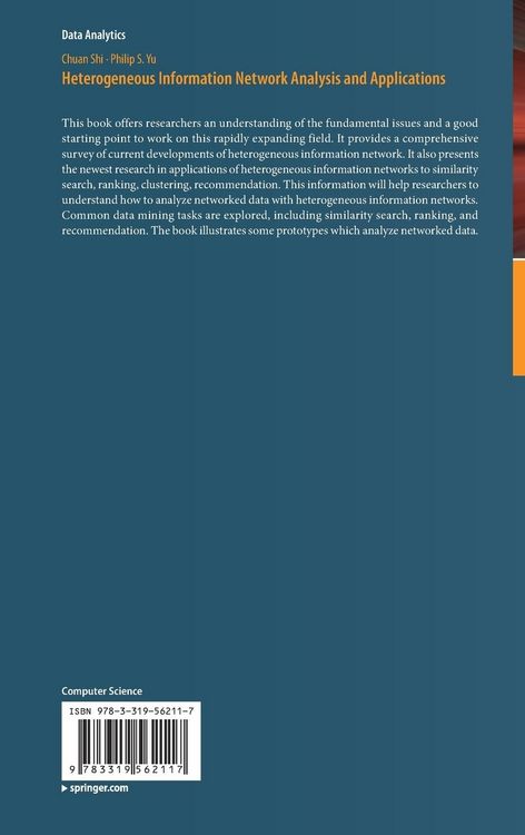 Produktbild: Heterogeneous Information Network Analysis and Applications