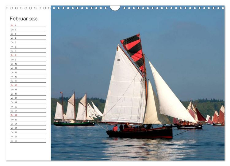Produktbild: Historische Segelschiffe auf der Ostsee (Wandkalender 2026 DIN A3 quer), CALVENDO Monatskalender