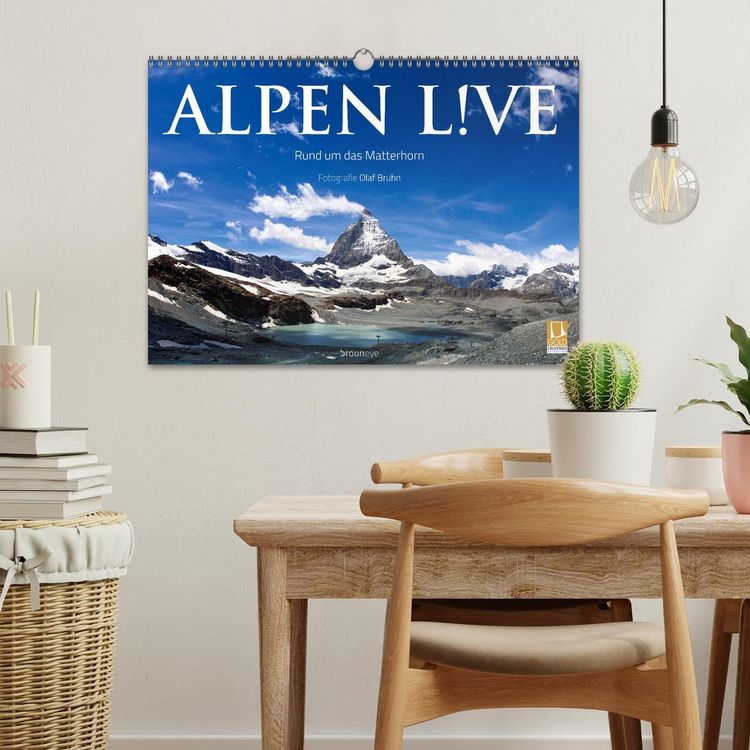 Produktbild: Alpen live - Rund um das Matterhorn (Wandkalender 2026 DIN A3 quer), CALVENDO Monatskalender