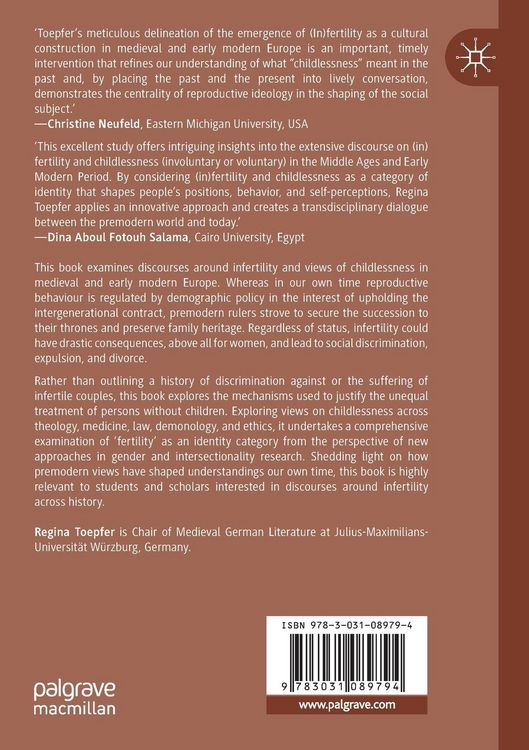 Produktbild: Infertility in Medieval and Early Modern Europe