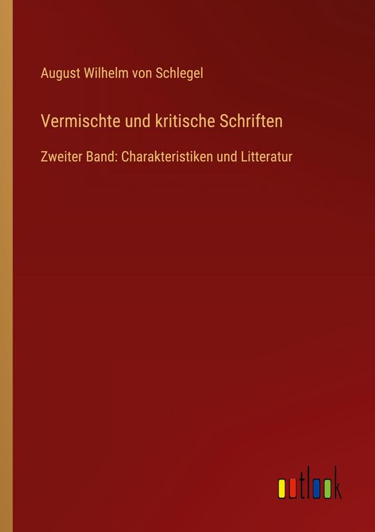 Produktbild: Vermischte und kritische Schriften