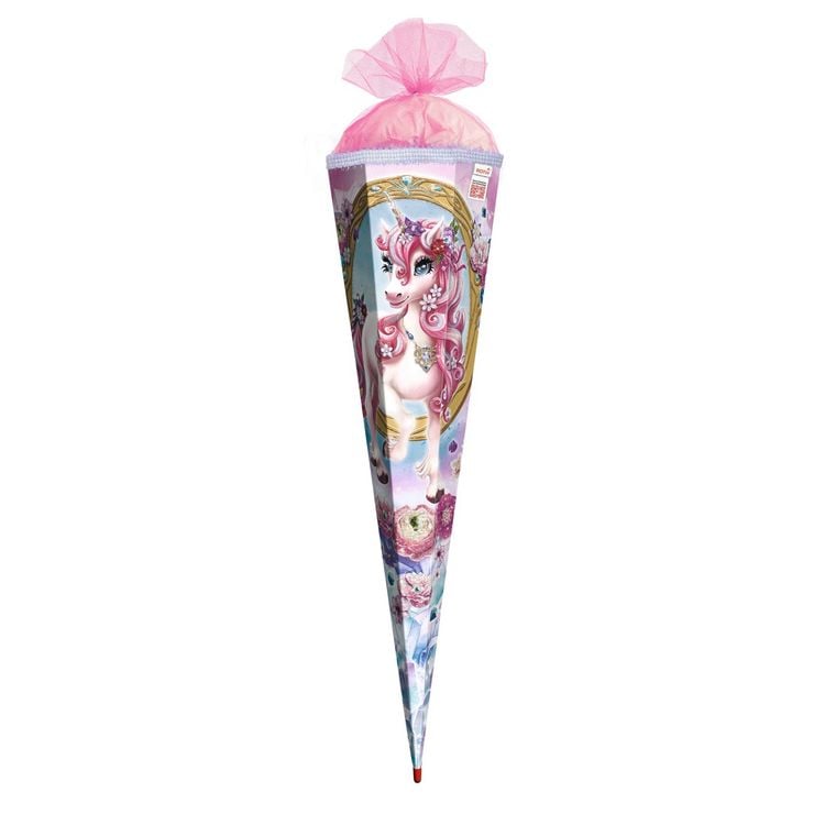 Produktbild: Motivschult&uuml;te 85 cm, Einhorn Beauty, Glitzerborte