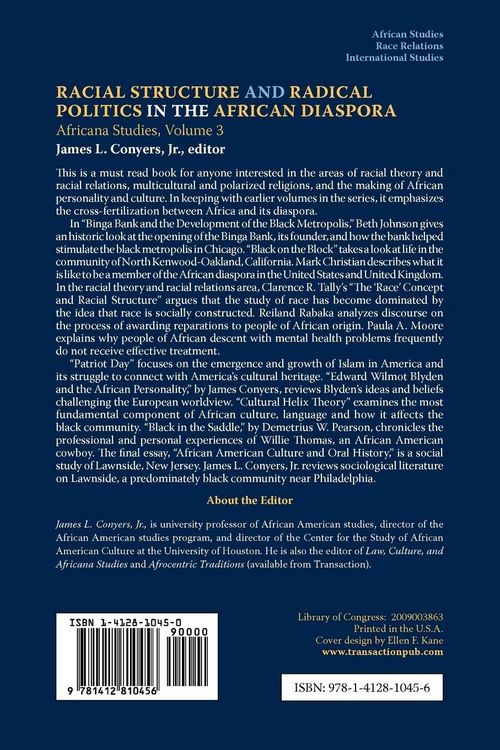 Produktbild: Racial Structure and Radical Politics in the African Diaspora