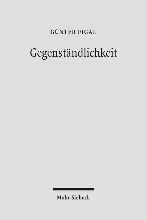 Produktbild: Gegenst&auml;ndlichkeit