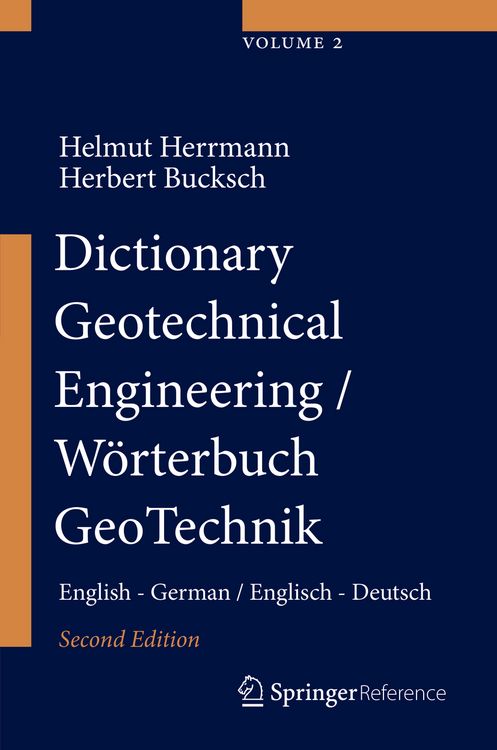 Produktbild: Dictionary Geotechnical Engineering/W&ouml;rterbuch GeoTechnik