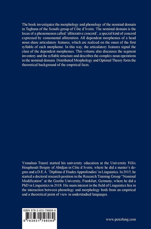 Produktbild: The morphology and phonology of the nominal domain in Tagbana