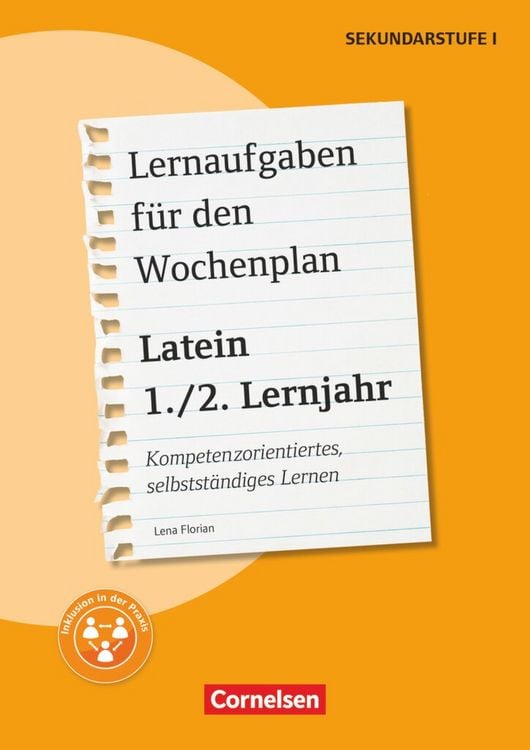 Produktbild: Lernaufgaben f&uuml;r den Wochenplan - Kompetenzorientiertes, selbstst&auml;ndiges Lernen - Latein - 1./2. Lernjahr