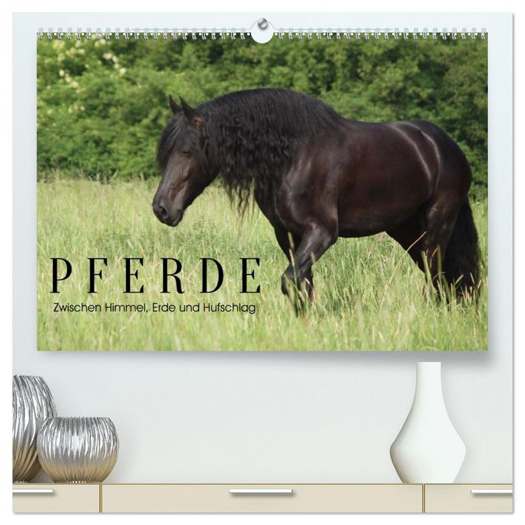 Produktbild: PFERDE - Zwischen Himmel, Erde und Hufschlag (hochwertiger Premium Wandkalender 2027 DIN A2 quer), Kunstdruck in Hochglanz