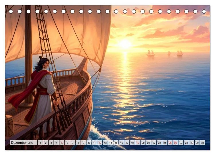 Produktbild: Sinbad &ndash; Reisen ins Unbekannte (Tischkalender 2027 DIN A5 quer), CALVENDO Monatskalender