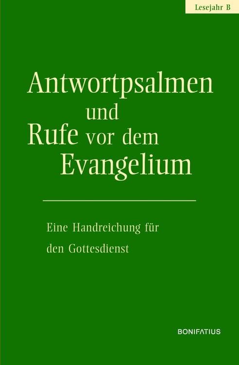 Produktbild: Antwortpsalmen und Rufe vor dem Evangelium - Lesejahr B