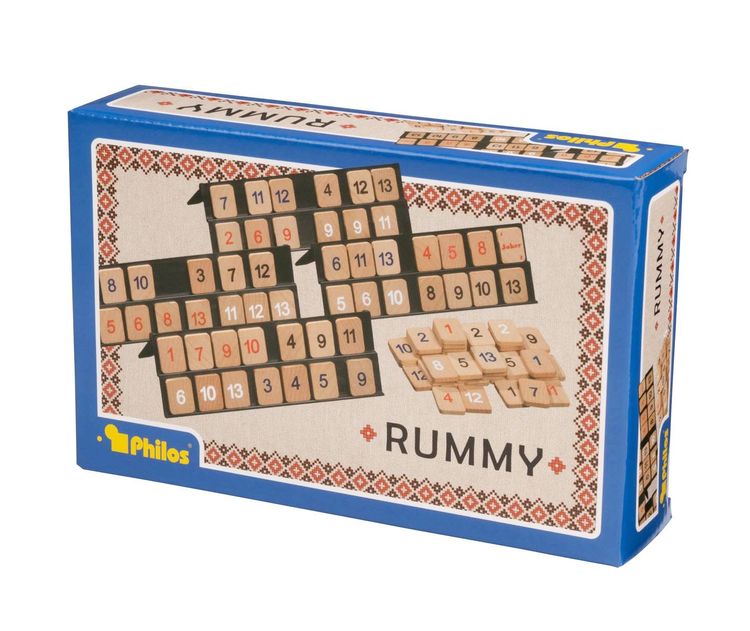 Produktbild: Philos 3613 - Rummy, Reisespiel, Holz/Kunststoff, ca. 20x13x5cm
