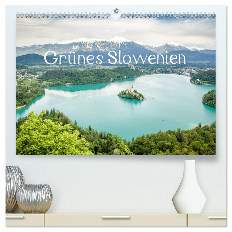 Produktbild: Gr&uuml;nes Slowenien (hochwertiger Premium Wandkalender 2026 DIN A2 quer), Kunstdruck in Hochglanz