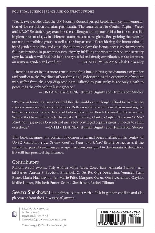Produktbild: Gender, Conflict, Peace, and UNSC Resolution 1325