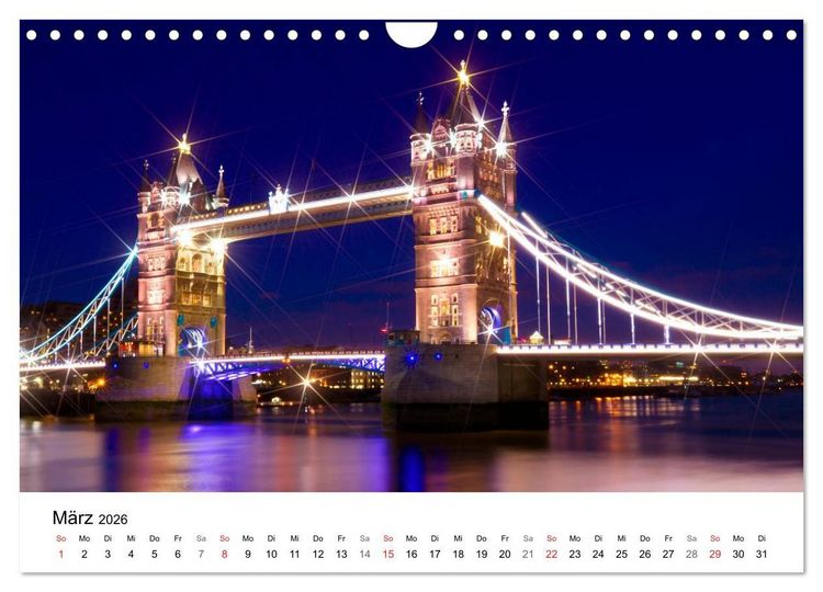 Produktbild: LONDON Willkommen in der Weltstadt (Wandkalender 2026 DIN A4 quer), CALVENDO Monatskalender