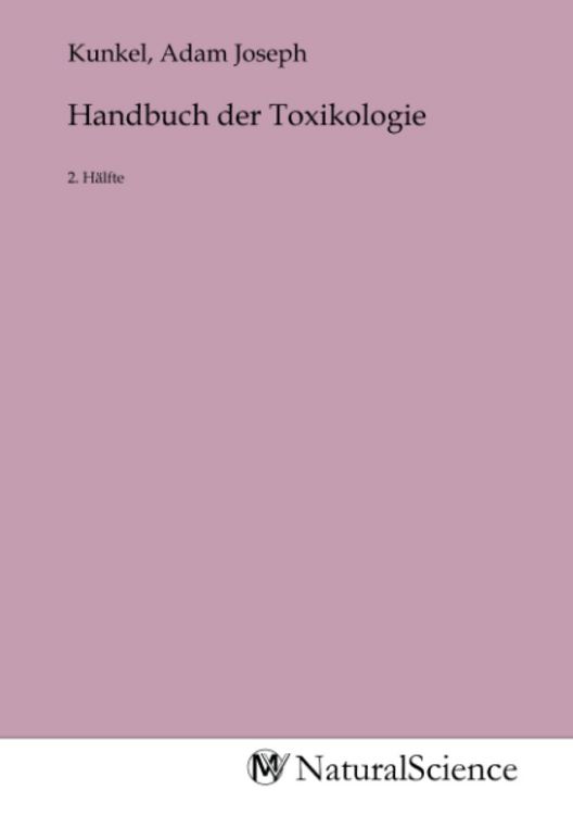 Produktbild: Handbuch der Toxikologie