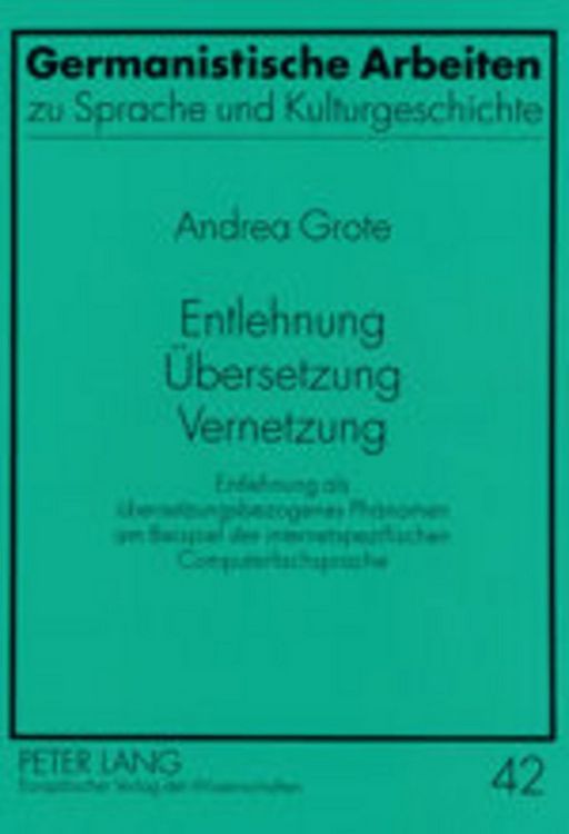 Produktbild: Entlehnung &ndash; Uebersetzung &ndash; Vernetzung