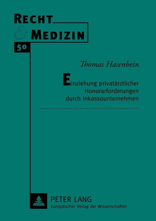 Produktbild: Einziehung privat&auml;rztlicher Honorarforderungen durch Inkassounternehmen